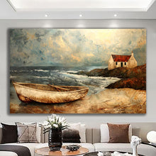 Load image into Gallery viewer, Canvas printed painting, not framed, rolled in tube, subject nature, preries, mountains.