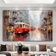 Load image into Gallery viewer, Canvas printed painting, not framed, rolled in tube, subject nature, preries, mountains.