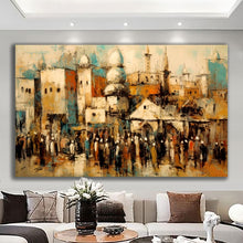 Load image into Gallery viewer, Canvas printed painting, not framed, rolled in tube, subject nature, preries, mountains.