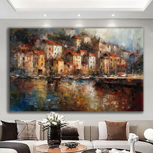 Load image into Gallery viewer, Canvas printed painting, not framed, rolled in tube, subject nature, preries, mountains.