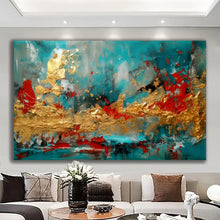 Load image into Gallery viewer, Stretched canvas wall art print – Canvas Wall Art Abstract Painting ABST0074 – Small – 30x20 in (75x50 cm) – Iloski Art LLC