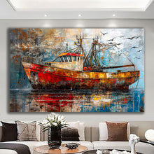 Load image into Gallery viewer, Canvas printed painting, not framed, rolled in tube, subject nature, preries, mountains.