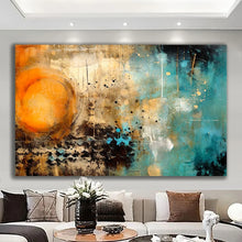 Load image into Gallery viewer, Stretched canvas wall art print – Canvas Wall Art Abstract Painting ABST0079 – Small – 30x20 in (75x50 cm) – Iloski Art LLC