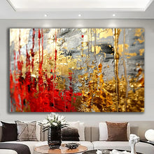 Load image into Gallery viewer, Stretched canvas wall art print – Canvas Wall Art Abstract Painting ABST0077 – Small – 30x20 in (75x50 cm) – Iloski Art LLC