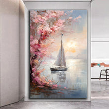 Load image into Gallery viewer, Canvas printed painting, not framed, rolled in tube, subject nature, preries, mountains.