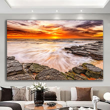 Load image into Gallery viewer, Canvas printed painting, not framed, rolled in tube, subject nature, preries, mountains.