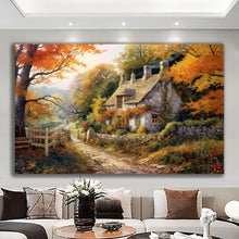 Load image into Gallery viewer, Canvas printed painting, not framed, rolled in tube, subject nature, preries, mountains.