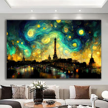 Load image into Gallery viewer, Canvas printed painting, not framed, rolled in tube, subject nature, preries, mountains.