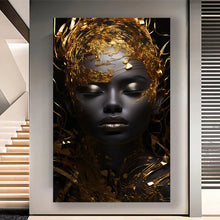 Load image into Gallery viewer, Stretched canvas wall art print – Canvas Wall Art Mystic Woman Painting MYSTW0057 – Small – 20x30 in (50x75 cm) – Iloski Art LLC