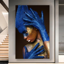 Load image into Gallery viewer, Stretched canvas wall art print – Canvas Wall Art Mystic Woman Painting MYSTW0052 – Small – 20x30 in (50x75 cm) – Iloski Art LLC