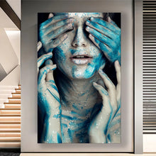 Load image into Gallery viewer, Stretched canvas wall art print – Canvas Wall Art Mystic Woman Painting MYSTW0051 – Small – 20x30 in (50x75 cm) – Iloski Art LLC