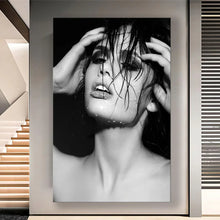 Load image into Gallery viewer, Stretched canvas wall art print – Canvas Wall Art Mystic Woman Painting MYSTW0037 – Small – 20x30 in (50x75 cm) – Iloski Art LLC