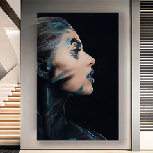 Load image into Gallery viewer, Stretched canvas wall art print – Canvas Wall Art Mystic Woman Painting MYSTW0035 – Small – 20x30 in (50x75 cm) – Iloski Art LLC