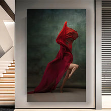 Load image into Gallery viewer, Stretched canvas wall art print – Canvas Wall Art Mystic Woman Painting MYSTW0041 – Small – 20x30 in (50x75 cm) – Iloski Art LLC
