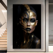 Load image into Gallery viewer, Stretched canvas wall art print – Canvas Wall Art Mystic Woman Painting MYSTW0042 – Small – 20x30 in (50x75 cm) – Iloski Art LLC