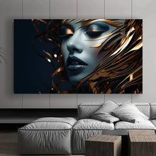 Load image into Gallery viewer, Stretched canvas wall art print – Canvas Wall Art Mystic Woman Painting MYSTW0040 – Small – 30x20 in (75x50 cm) – Iloski Art LLC