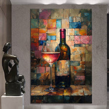 Load image into Gallery viewer, Stretched canvas wall art print – Canvas Wall Wine Painting Wine001 – Small – 20x30 in (50x75 cm) – Iloski Art LLC