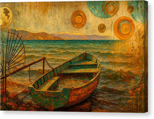 Load image into Gallery viewer, Old Boat by the Ohrid Lake - Canvas Print