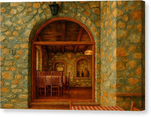 Load image into Gallery viewer, Rustic Stone Dining Room Monastery Winery - Canvas Print