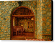Load image into Gallery viewer, Rustic Stone Dining Room Monastery Winery - Canvas Print