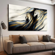 Load image into Gallery viewer, Stretched canvas wall art print – Canvas Wall Art Painting Horses HR319 – Small – 30x20 in (75x50 cm) – Iloski Art LLC