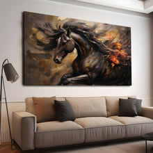 Load image into Gallery viewer, Stretched canvas wall art print – Canvas Wall Art Painting Horses HR322 – Small – 30x20 in (75x50 cm) – Iloski Art LLC