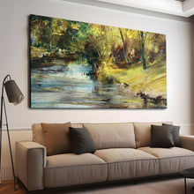 Load image into Gallery viewer, Canvas printed painting, not framed, rolled in tube, subject nature, preries, mountains.