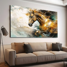 Load image into Gallery viewer, Stretched canvas wall art print – Canvas Wall Art Painting Horses HR332 – Small – 30x20 in (75x50 cm) – Iloski Art LLC