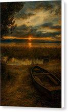 Load image into Gallery viewer, Serene Lakeside Sunset View Ohrid - Canvas Print