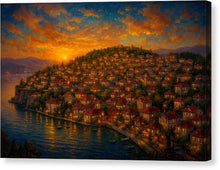 Load image into Gallery viewer, Sunset Over Ohrid old Town - Canvas Print