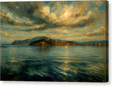 Load image into Gallery viewer, Sunset Over Tranquil Lake Ohrid - Canvas Print