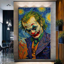 Load image into Gallery viewer, Stretched canvas wall art print – Canvas Wall Art Painting JOKER008 – Small – 20x30 in (50x75 cm) – Iloski Art LLC
