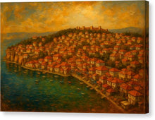 Load image into Gallery viewer, Sunset Over Ohrid Old Town 2 - Canvas Print
