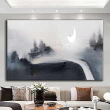 Load image into Gallery viewer, Canvas printed painting, not framed, rolled in tube, subject nature, preries, mountains.
