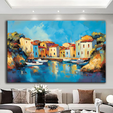 Load image into Gallery viewer, Canvas printed painting, not framed, rolled in tube, subject nature, preries, mountains.
