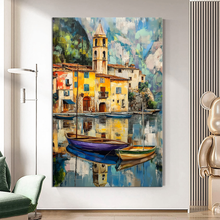 Load image into Gallery viewer, Canvas printed painting, not framed, rolled in tube, subject nature, preries, mountains.
