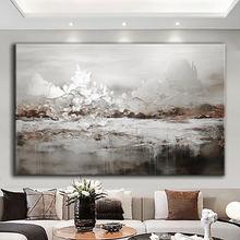 Load image into Gallery viewer, Canvas printed painting, not framed, rolled in tube, subject nature, preries, mountains.
