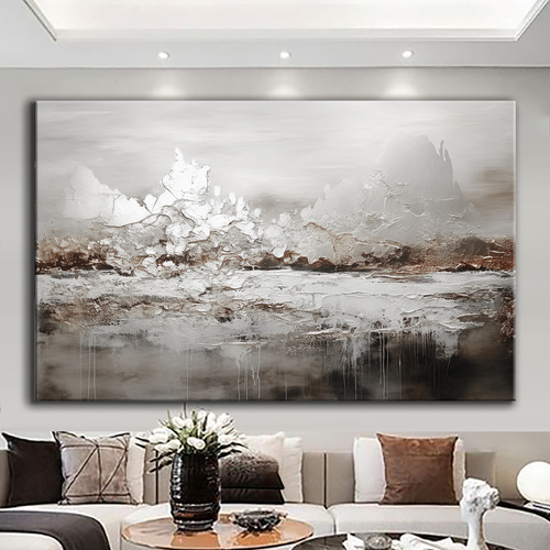 Canvas printed painting, not framed, rolled in tube, subject nature, preries, mountains.