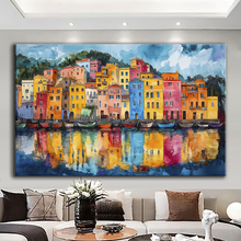 Load image into Gallery viewer, Canvas printed painting, not framed, rolled in tube, subject nature, preries, mountains.

