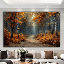 Load image into Gallery viewer, Canvas printed painting, not framed, rolled in tube, subject nature, preries, mountains.
