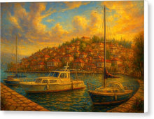 Load image into Gallery viewer, Sunset Over Ohrid Old Town  3 - Canvas Print
