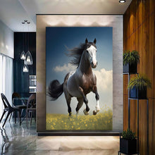 Load image into Gallery viewer, Stretched canvas wall art print – Canvas Wall Art Painting Horses HR016 – Small – 20x30 in (50x75 cm) – Iloski Art LLC
