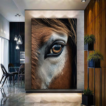 Load image into Gallery viewer, Stretched canvas wall art print – Canvas Wall Art Painting Horses HR018 – Small – 20x30 in (50x75 cm) – Iloski Art LLC
