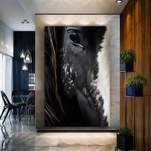 Load image into Gallery viewer, Stretched canvas wall art print – Canvas Wall Art Painting Horses HR019 – Small – 20x30 in (50x75 cm) – Iloski Art LLC
