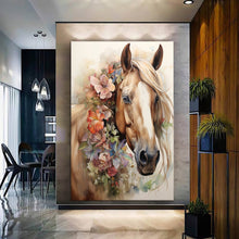 Load image into Gallery viewer, Stretched canvas wall art print – Canvas Wall Art Painting Horses HR031 – Small – 20x30 in (50x75 cm) – Iloski Art LLC
