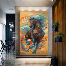Load image into Gallery viewer, Stretched canvas wall art print – Canvas Wall Art Painting Horses HR063 – Small – 20x30 in (50x75 cm) – Iloski Art LLC
