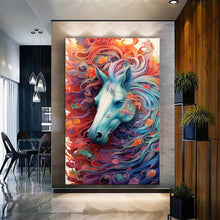 Load image into Gallery viewer, Stretched canvas wall art print – Canvas Wall Art Painting Horses HR066 – Small – 20x30 in (50x75 cm) – Iloski Art LLC
