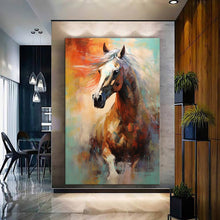 Load image into Gallery viewer, Stretched canvas wall art print – Canvas Wall Art Painting Horses HR065 – Small – 20x30 in (50x75 cm) – Iloski Art LLC
