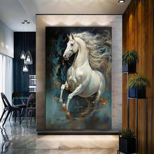 Load image into Gallery viewer, Stretched canvas wall art print – Canvas Wall Art Painting Horses HR072 – Small – 20x30 in (50x75 cm) – Iloski Art LLC
