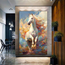 Load image into Gallery viewer, Stretched canvas wall art print – Canvas Wall Art Painting Horses HR073 – Small – 20x30 in (50x75 cm) – Iloski Art LLC
